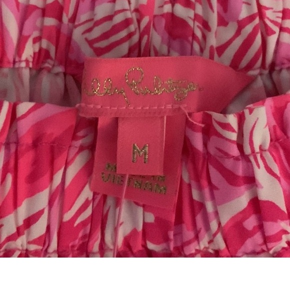 Lily Pulitzer Winifred Printed Cotton Piñata Pink Top - Picture 3 of 6